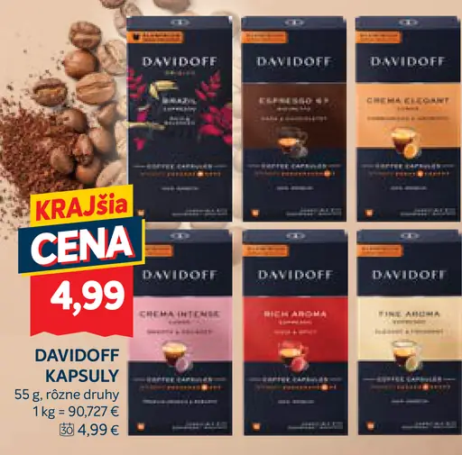 Davidoff kapsuly do kávovaru