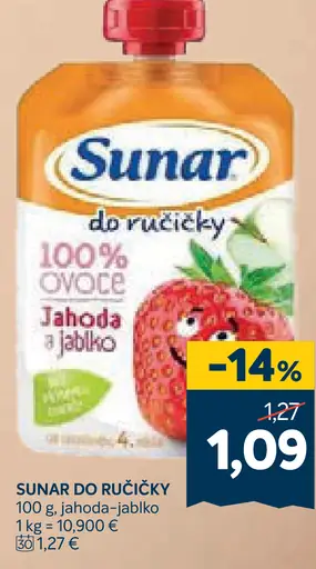 Sunar Do ručičky Kapsička jahoda a jablko