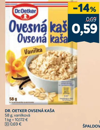 Dr. Oetker Ovsená kaša vanilka