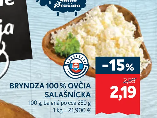 Bryndza 100 % ovčia salašnícka