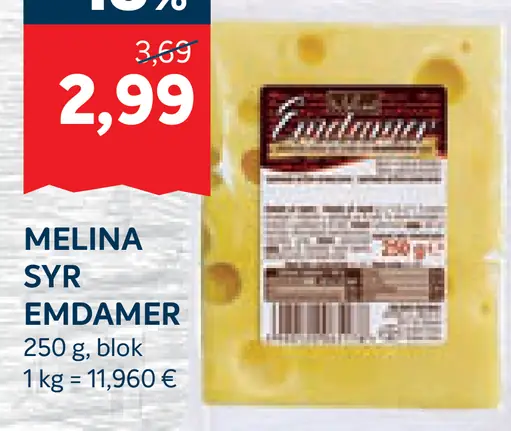 Melina syr Emdamer blok