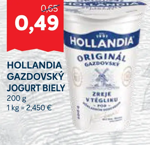 Hollandia Gazdovský biely jogurt