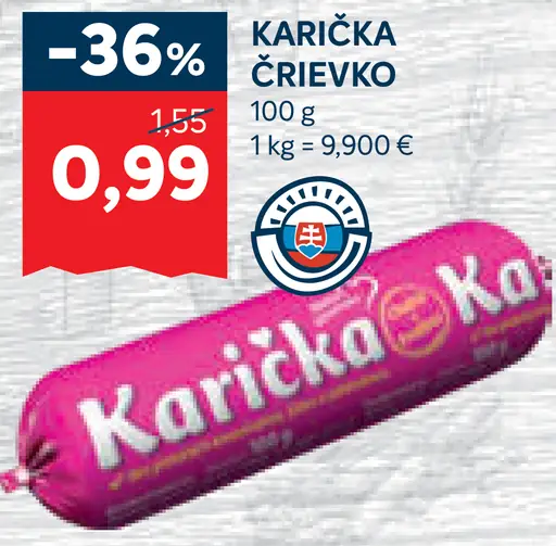 Karička črievko