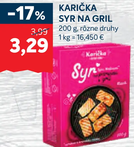 Karička syr na gril