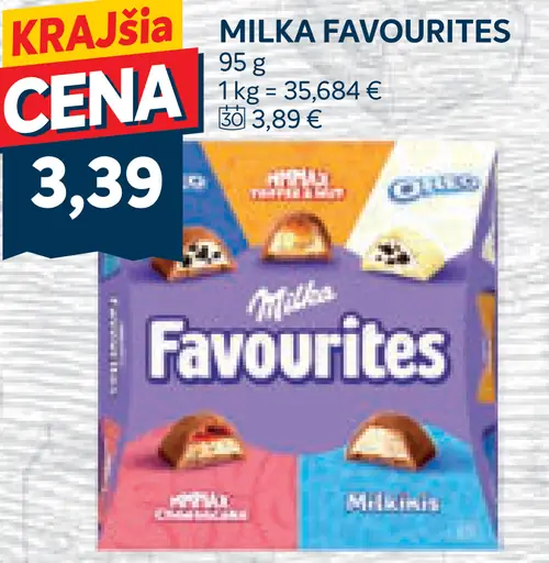 Milka Favourites mix čokoládových miničokolád