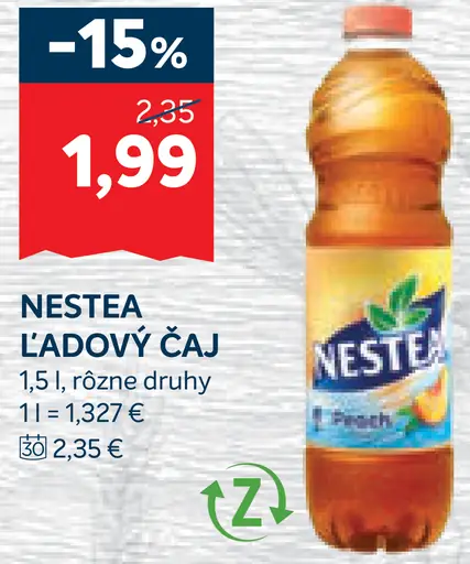 Nestea Ľadový čaj s príchuťou broskyne