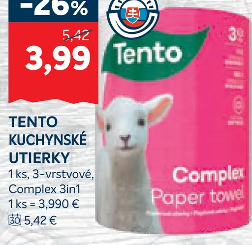 Tento kuchynské utierky Complex 3v1