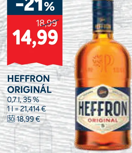 Heffron Original rum 35 %