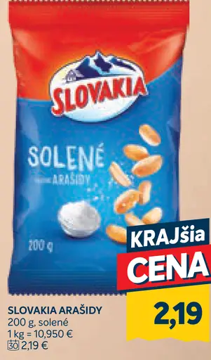 Slovakia arašidy solené