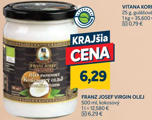 Franz Josef Virgin kokosový olej