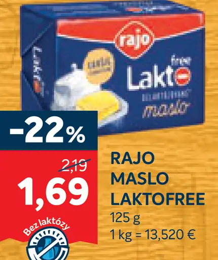 Rajo maslo Laktofree