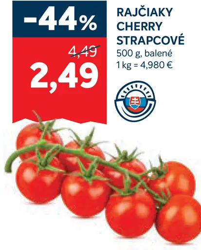 Rajčiaky cherry strapcové
