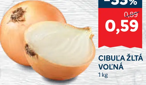 Cibuľa žltá voľná