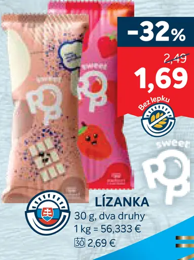 Riso ľizanka mrazený dezert dva druhy