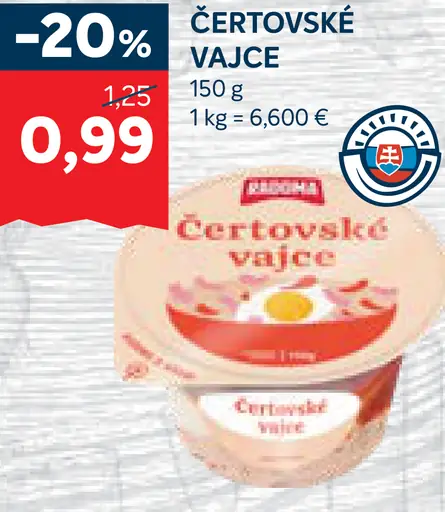 Čertovské vajce nátierka