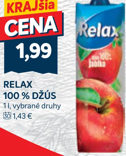 Relax 100% džús jablko