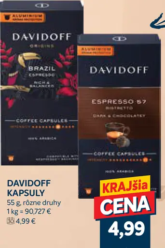 Davidoff kapsuly do kávovaru