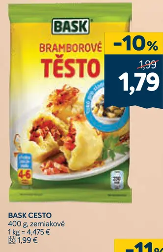 Bask bramborové cesto zemiakové