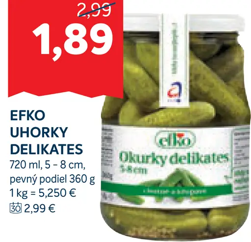 Efko uhorky delikates