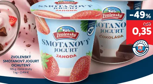 Zvolenský smotanový jogurt