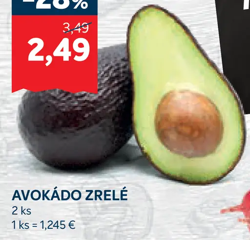 Avokádo zrelé