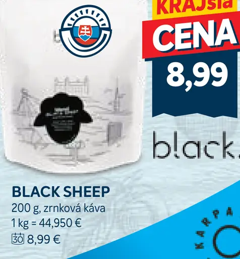 Black Sheep zrnková káva