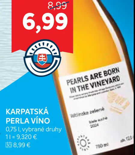 Karpatská Perla víno Perla