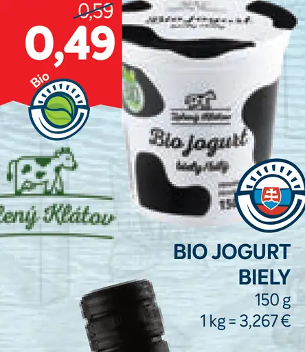 BIO Biely jogurt