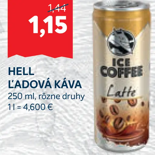 Hell Ľadová Káva Latte