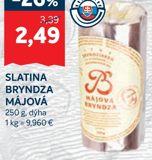 Slatina Bryndza Májová