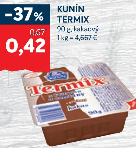 Kunín Termix kakaový dezert