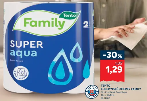 Tento Kuchynské utierky Family Super Aqua