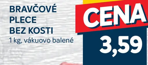 Bravčové plece bez kosti vákuovo balené