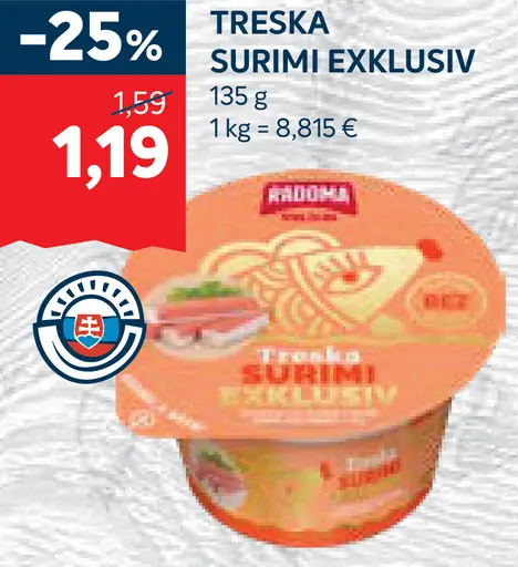 Treska surimi Exklusiv