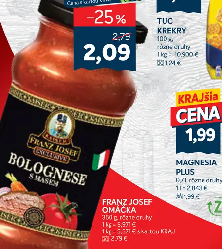 Franz Josef omáčka bolognese s mäsom
