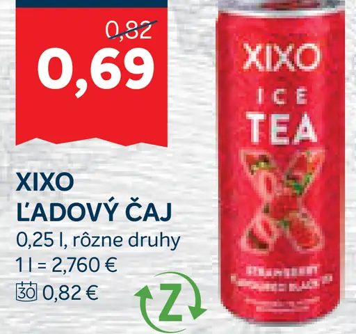 Xixo Ľadový čaj plechovka
