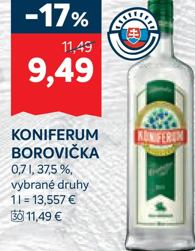 Koniferum borovička
