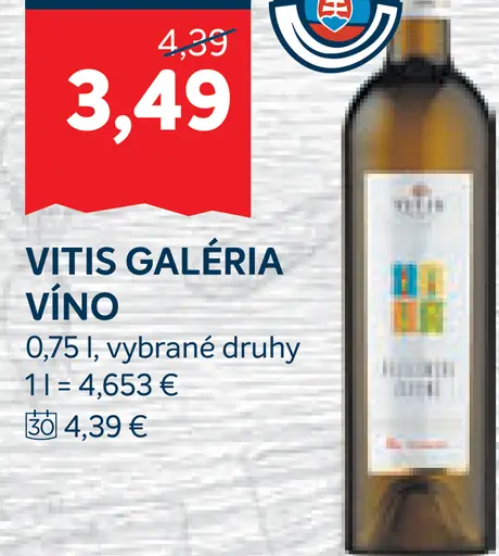 Vitis Galéria víno