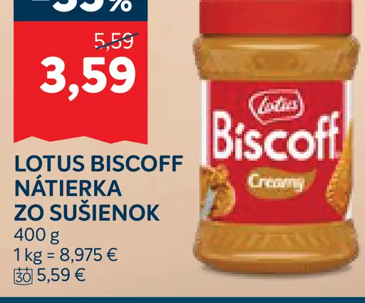 Lotus Biscoff Nátierka zo sušienok