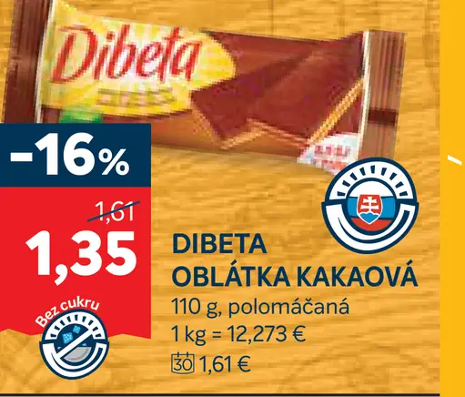 Dibeta oblátka kakaová