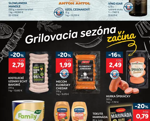 Kostelecké uzeniny Echt Bavoris klobásy
