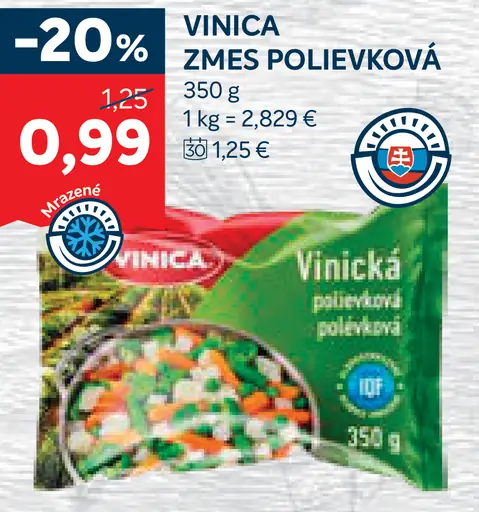 Vinica zmes polievková mrazená zelenina