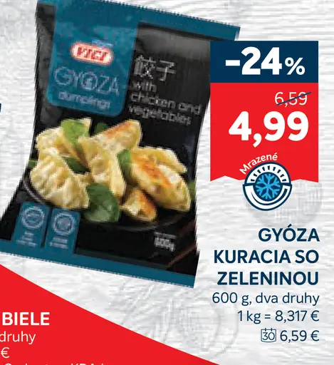 Vici Gyóza kuracia so zeleninou mrazené knedlíčky