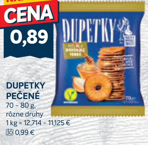 Dupetky pečené sušienky