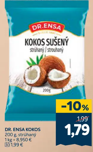 Dr. Ensa kokos sušený strúhaný