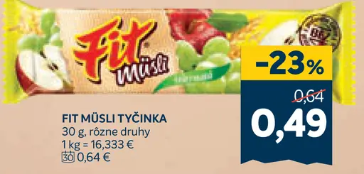 Fit müsli tyčinka