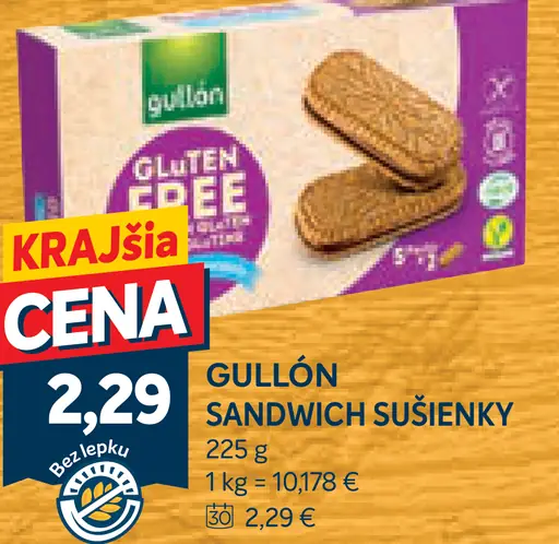 Gullón sandwich sušienky