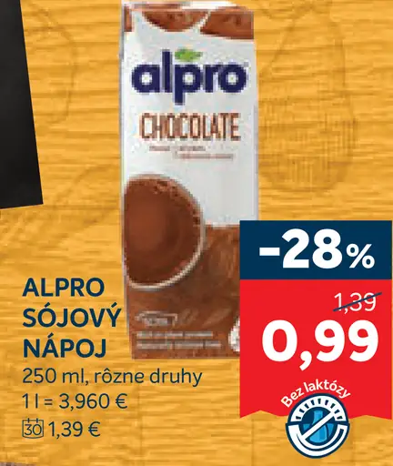 Alpro chocolate flavour sójový nápoj