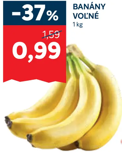 Banány voľné