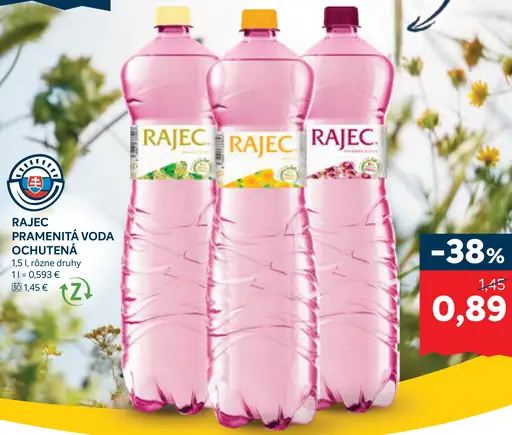 Rajec Pramenitá voda sýtená